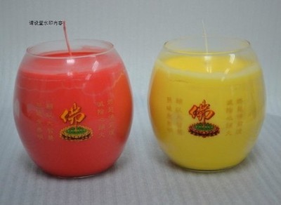 佛灯 供灯 妙观藏酥油烛批发 七天大鼓型酥油灯 7天酥油灯(红)-淘宝网