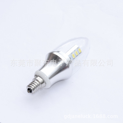 【LED蜡烛灯 水晶灯 360度发光 5W E12 尖泡 厂家直销】价格,厂家,图片,LED蜡烛灯,东莞市聚东电子产品-