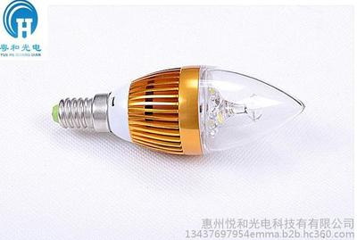 厂家直销 LED蜡烛灯3w 尖泡 水晶灯专用E14 27led灯泡限时促销图片_高清图_细节图-惠州悦和光电科技 -