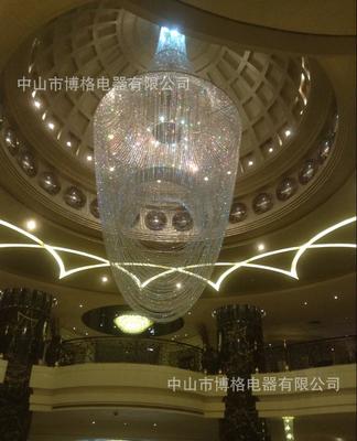 【 设计师设计星级酒店水晶灯 订做酒店非标工程灯饰 沙盘吊灯】价格_厂家_图片 -