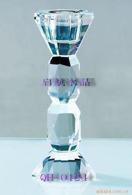 浦江县启航水晶工艺品经营部 专业供应批发零售水晶烛台、蜡烛台及烛头